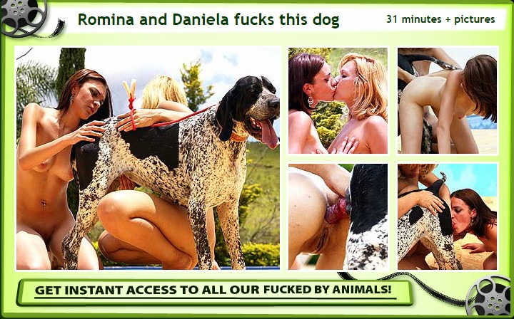 FuckedByAnimals.Com - Romina and Daniela fucks this dog